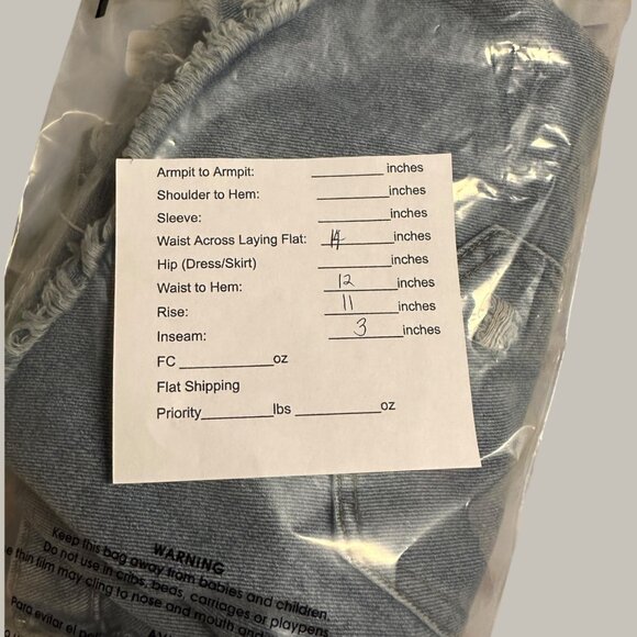 Distressed Denim High-Waisted Shorts With Button Fly & Frayed Hem - Picture 2 of 12